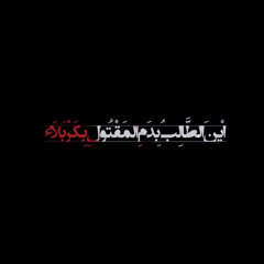 مَزِْج - أَيْنَ الطَّالِبُ بِدَمِ المَقْتُولِ بِكَرْبَلاَء.