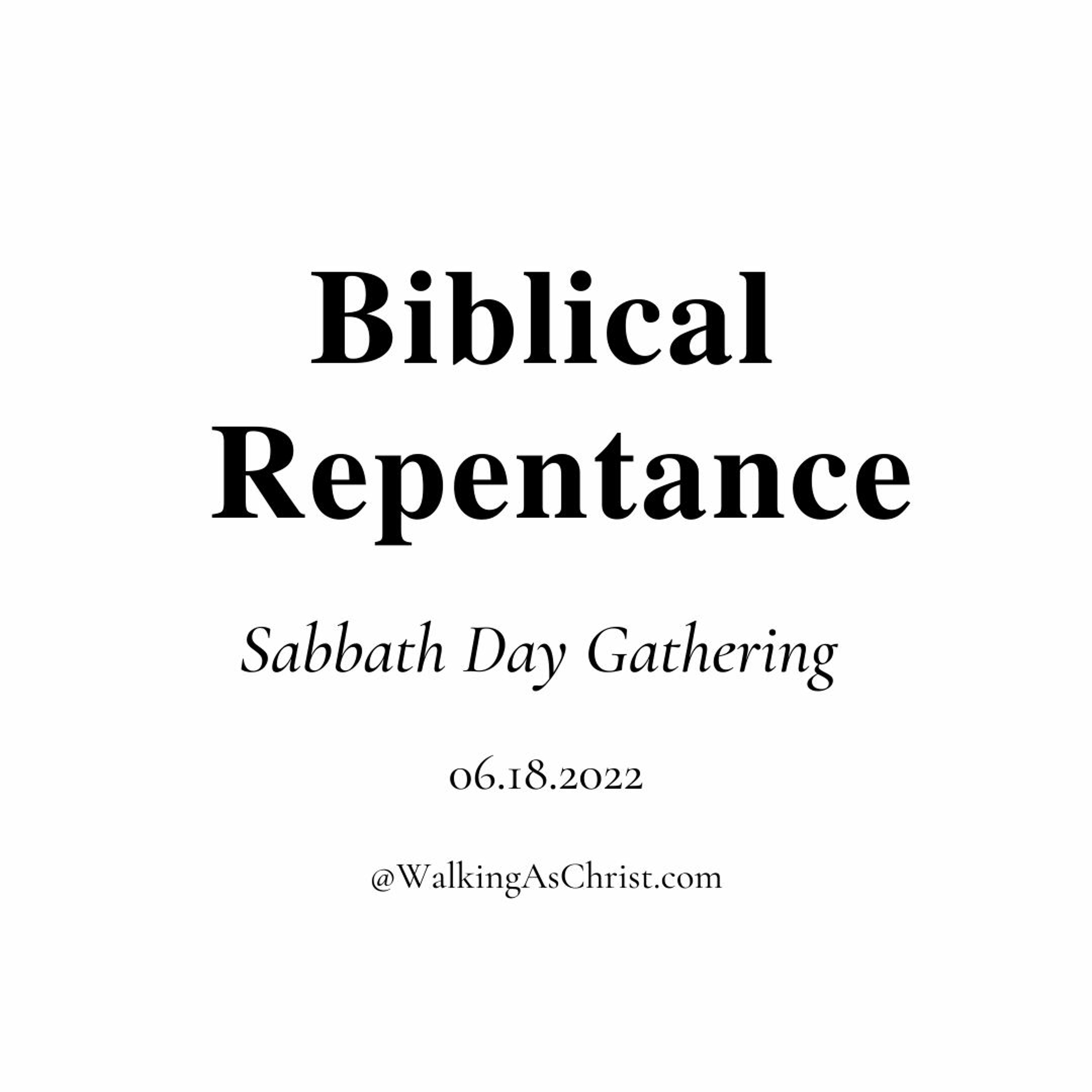 Biblical Repentance