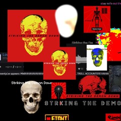 Striking the demon down - collage