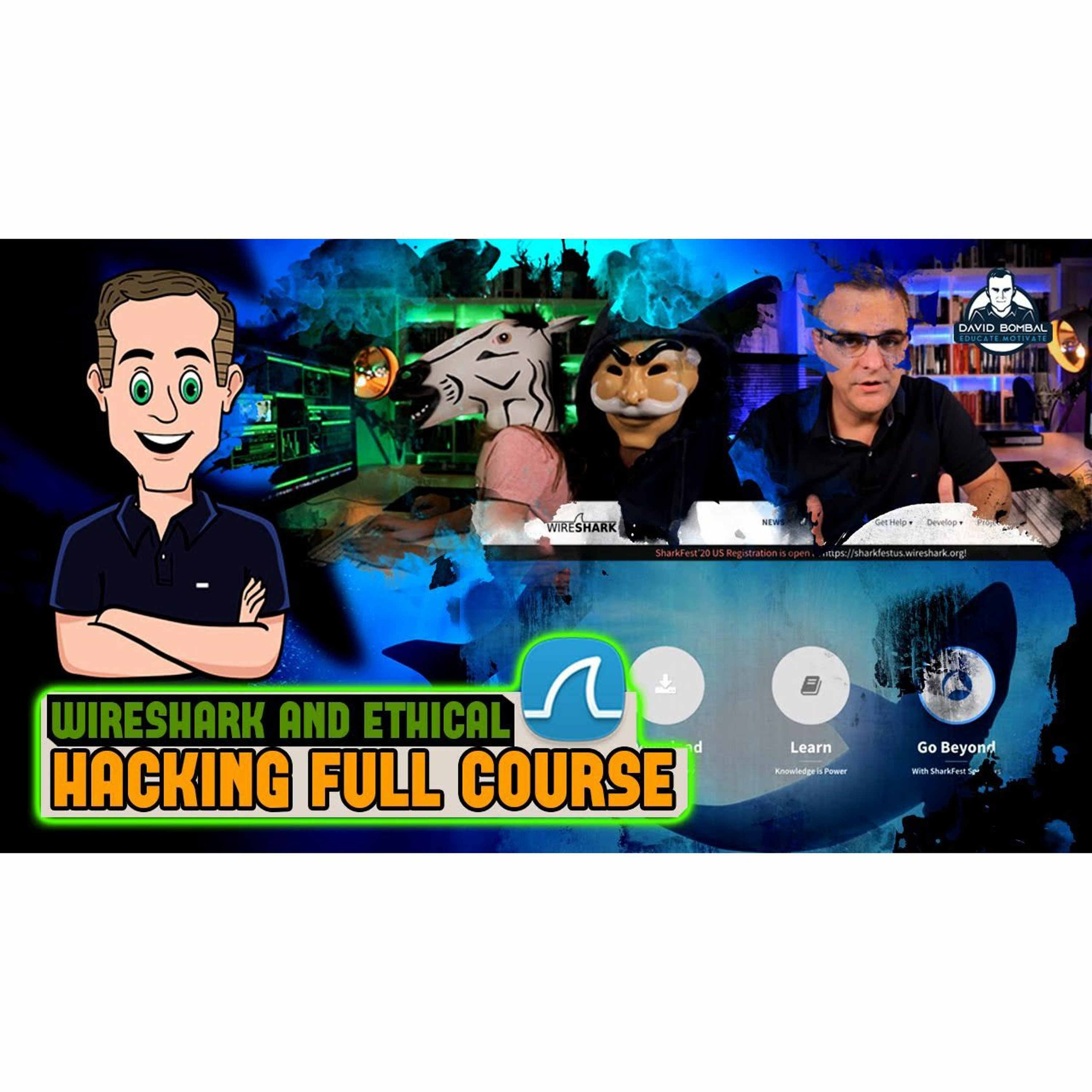 cover of episode #188: Too much Wireshark?! | Free Wireshark and Ethical Hacking Course: Video #5