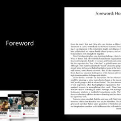 The New Humanitarians Series Volumes I, II, and III - Foreword