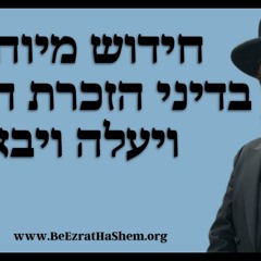 חידוש מיוחד בדיני הזכרת הגשם ויעלה ויבא