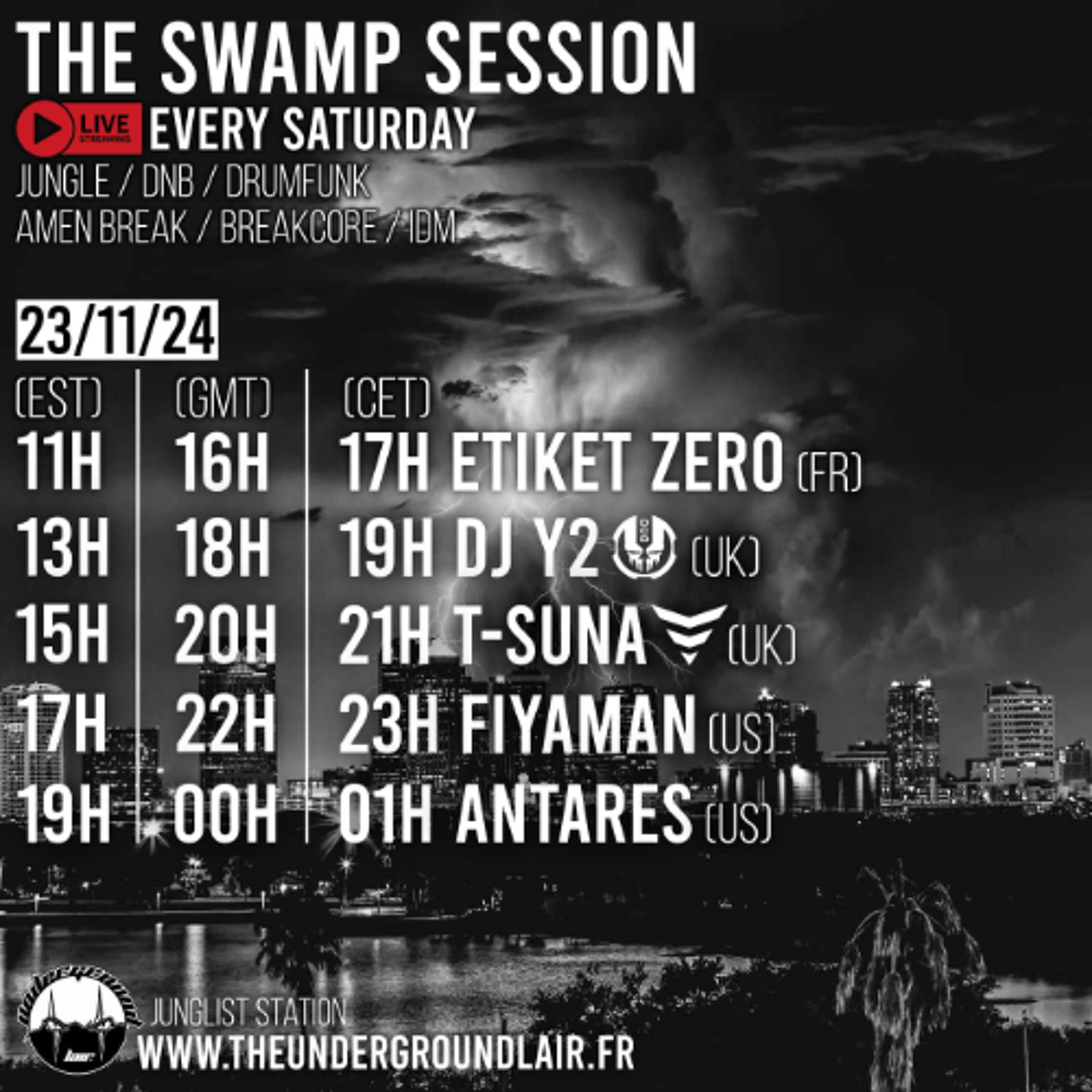 Antares LIVE on The Underground Lair - The Swamp Session - 23.11.2024 episode artwork