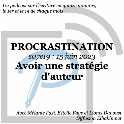 S07e19 - Avoir une stratégie d'auteur