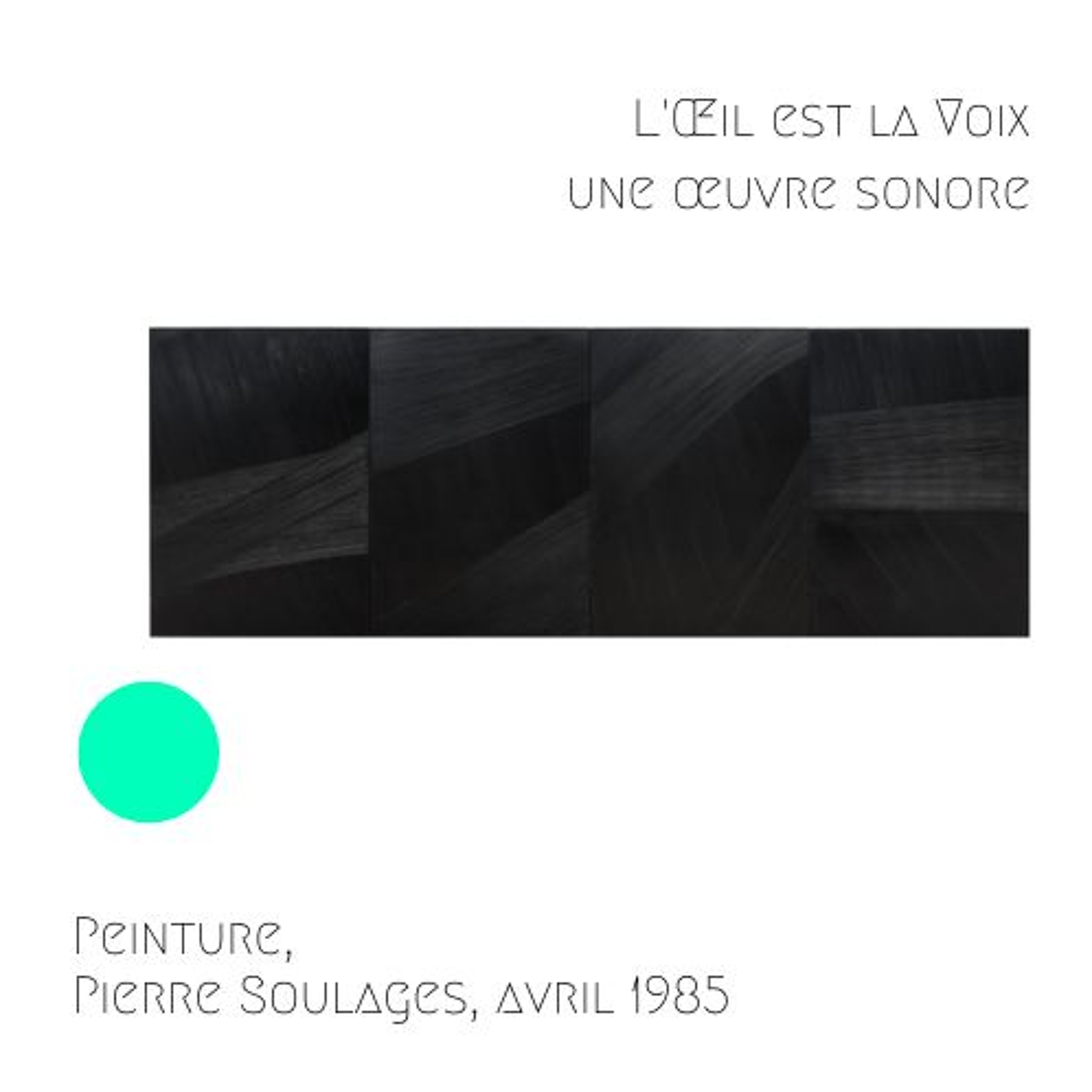 CHANEL - Peinture, avril 1985, Pierre Soulages