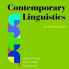 $PDF$/READ Contemporary Linguistics: An Introduction