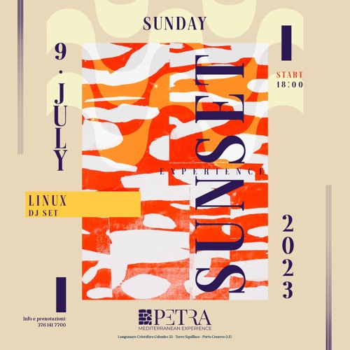 Sunset Experience vol 1 @ Lido Petra Salento