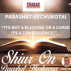 “ITS NOT A BLESSING OR A CURSE ITS A CONSEQUENCE “- PARASHAT BECHUKOTAI- Sharone Lankry 5784