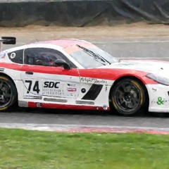 British Endurance Championship- Race cars in pits and speeding past