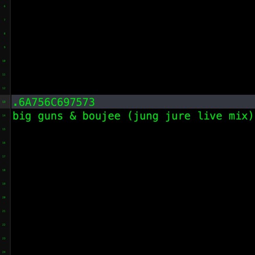 big guns & boujee (jung jure live edit)