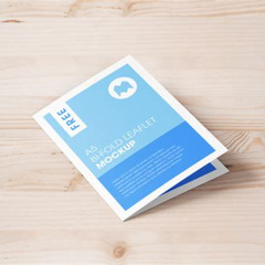 Bi Fold Mockup Free Kostenlos Downloaden