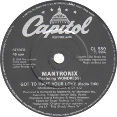 Mantronix - Got To Have Your Love (Jwalker's Rough And Ready Mix)