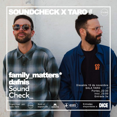 Soundcheck Selectors w/ Family Matters b2b Dafnis (Part 1)