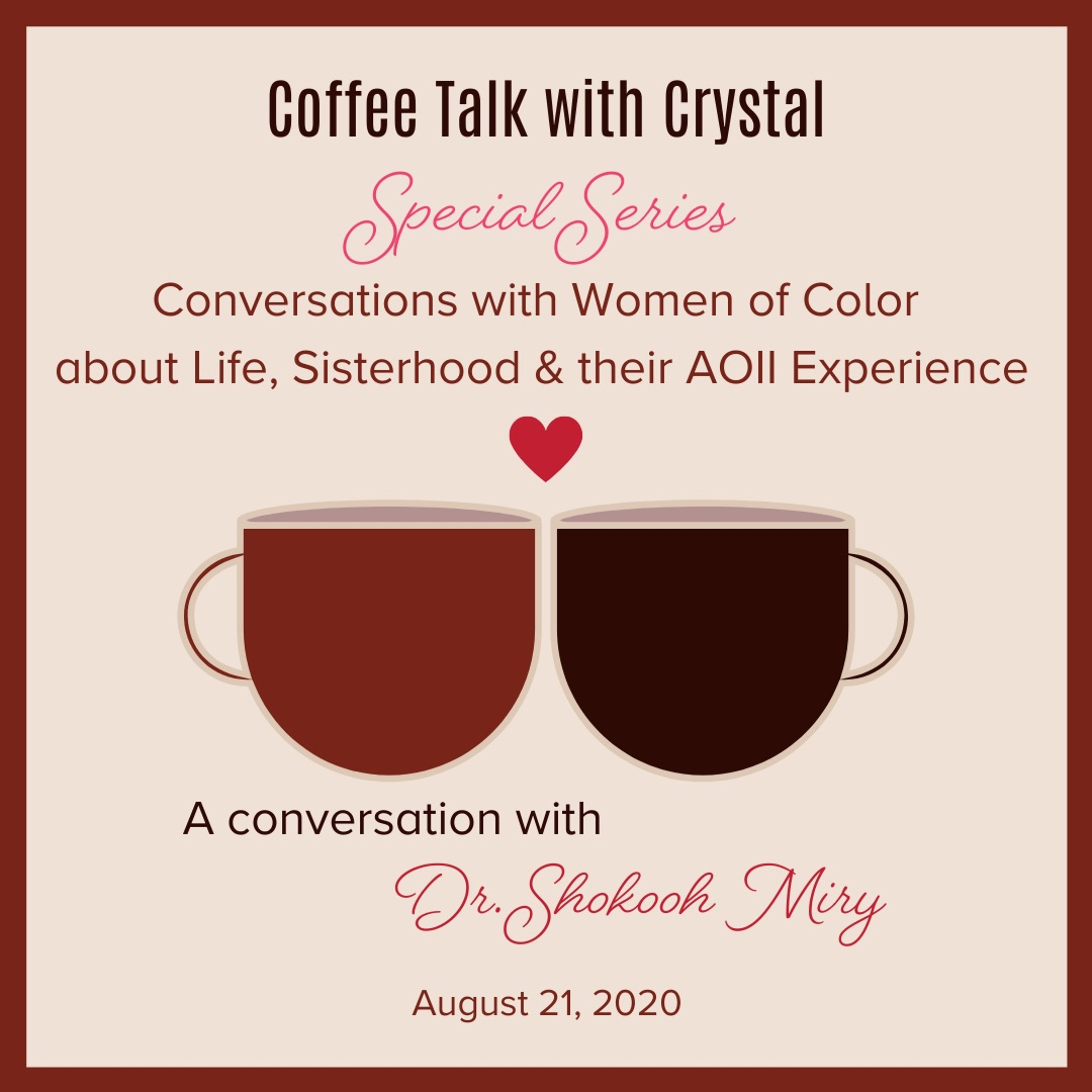 SES2E7: Coffee Talk with Shokooh Miry (From the IP Archives) episode artwork