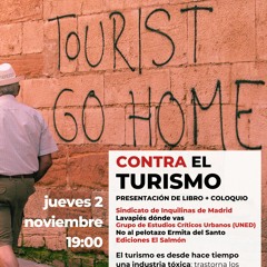 Presentación del libro Contra el turismo ¿podemos seguir viajando?