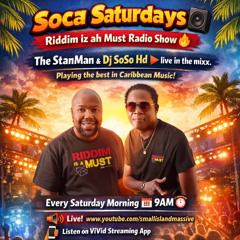 MARCH 07 - Dj SoSo Hd Live On Largeradio - 2026 - Soca Saturdays