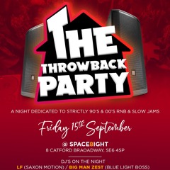 The Throwback Party Live Recording 15/09/2023