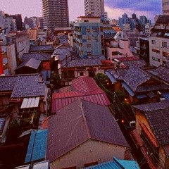 Chilling on a roof in Tokyo