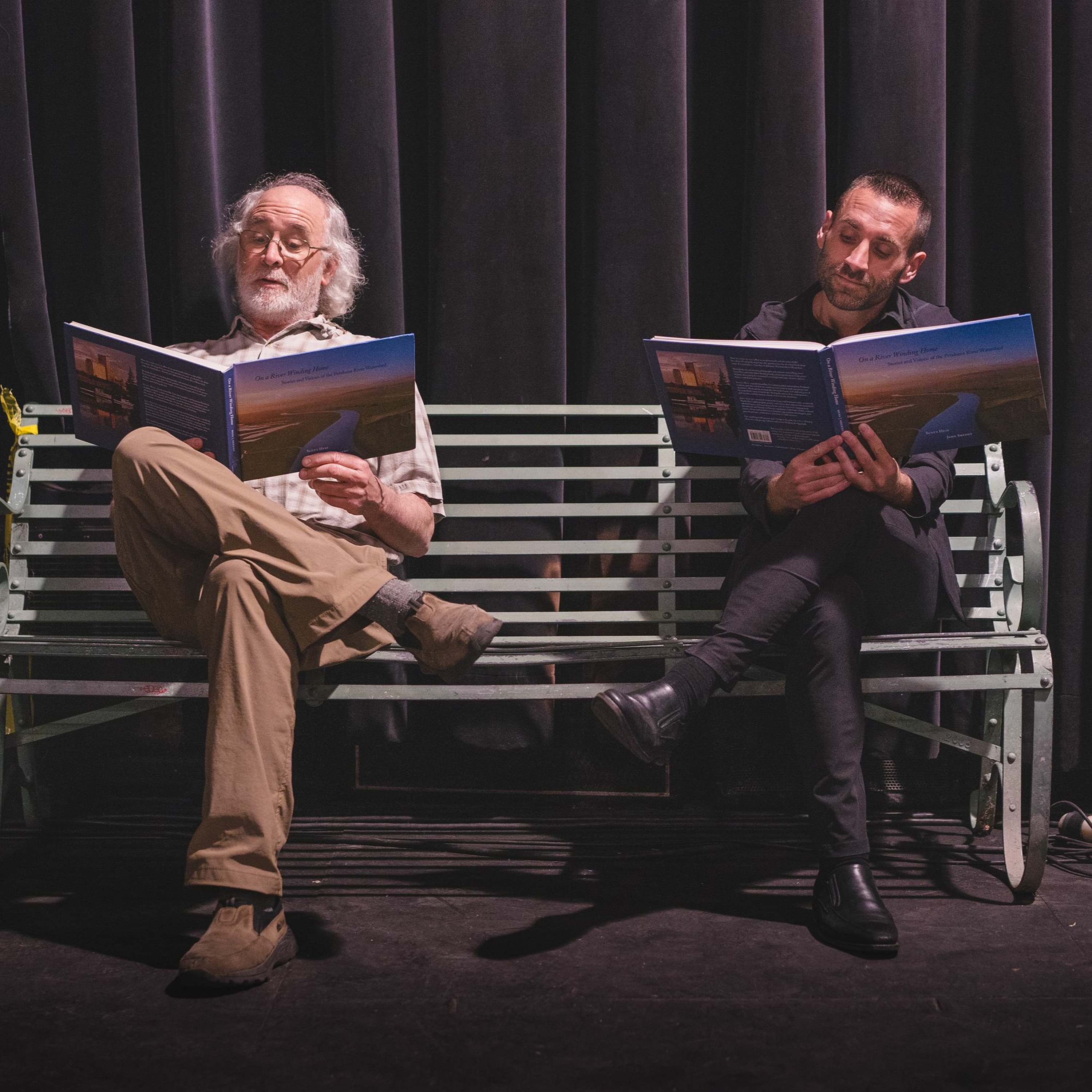 Onstage with Jim and Tom