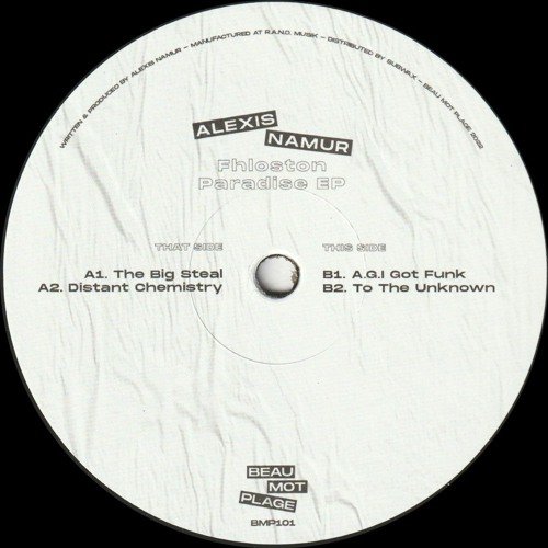 Alexis Namur - Fhloston Paradise EP (BMP101)