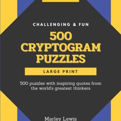 get [❤ PDF ⚡]  Cryptograms puzzle books for adults: Cryptoquotes puzzl