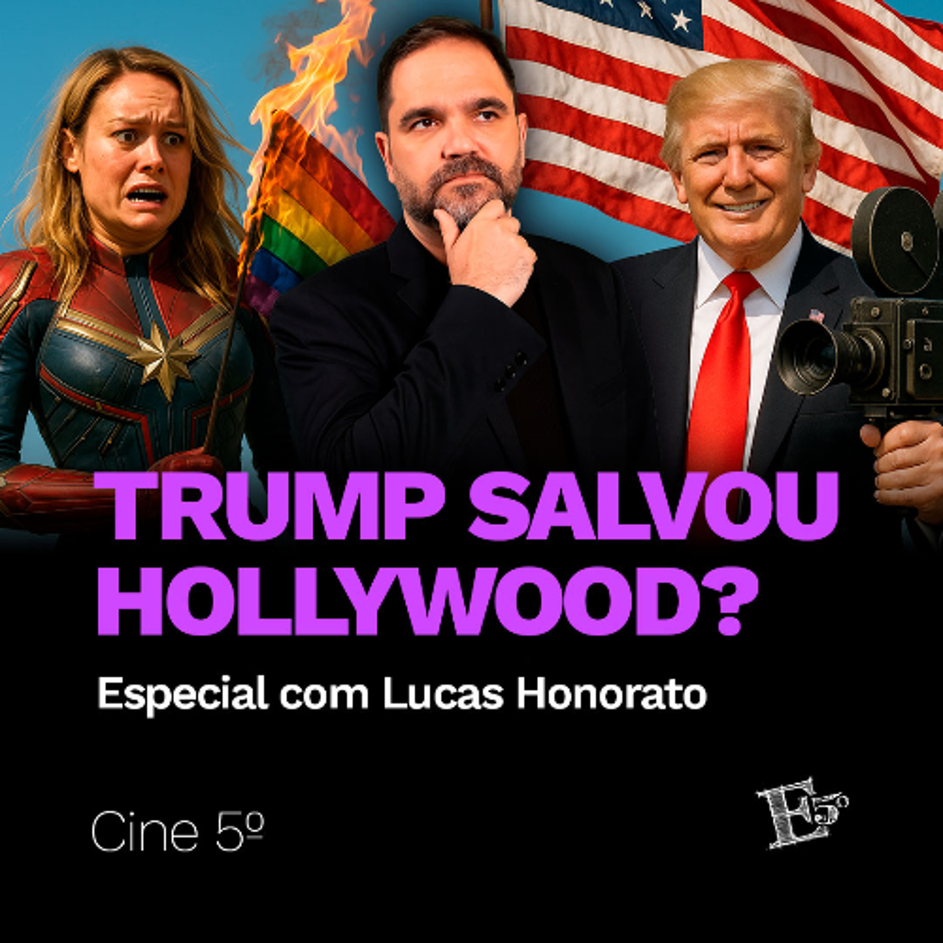 Trump SALVOU Hollywood? | CINE 5º - POP CORNER com Lucas Honorato episode artwork
