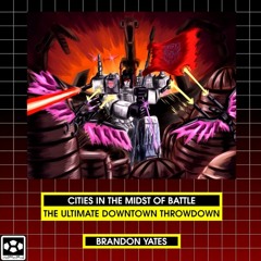 Cities In The Midst Of Battle - Autobot City vs Mechagodzilla City - Brandon Yates - DB Commission