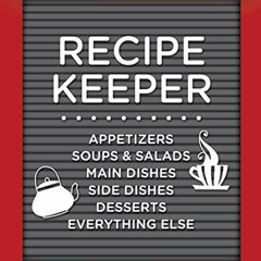 GET [KINDLE PDF EBOOK EPUB] Small Recipe Binder - Recipe Keeper (Letterboard) by  New
