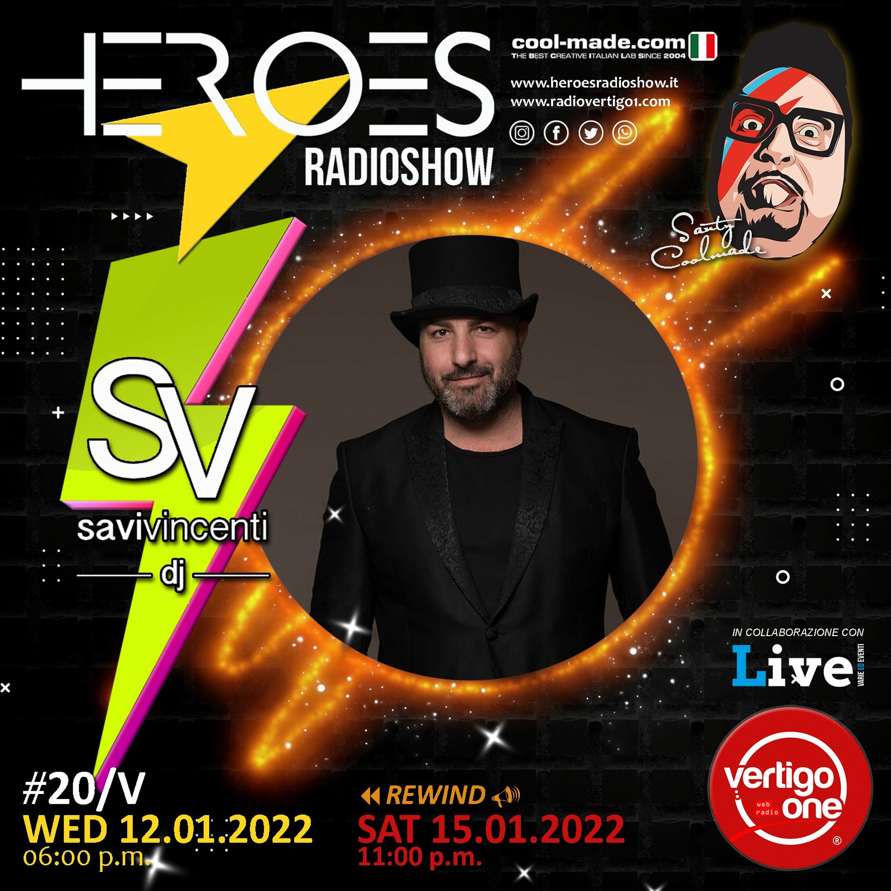 #20/2021-22> HEROES RadioShow - Special Guest SAVIVINCENTI episode artwork