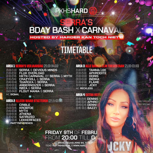 HARDER KAN TOCH NIET?! SERRA'S BDAY BASH X CARNAVAL | Warm-Up Mix
