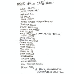 Audible Heat Reading for NNOO #4 at Café2001, Los Angeles