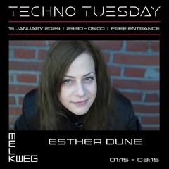 Esther Dune at Techno Tuesday Melkweg Amsterdam 16.01.24