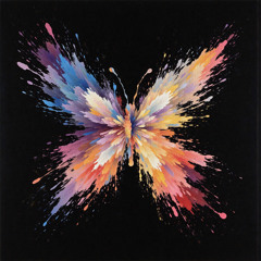 Night Dance of Fire Butterfly