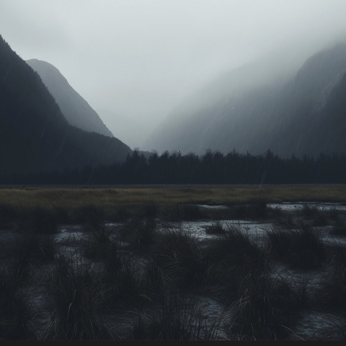 Between the mountains