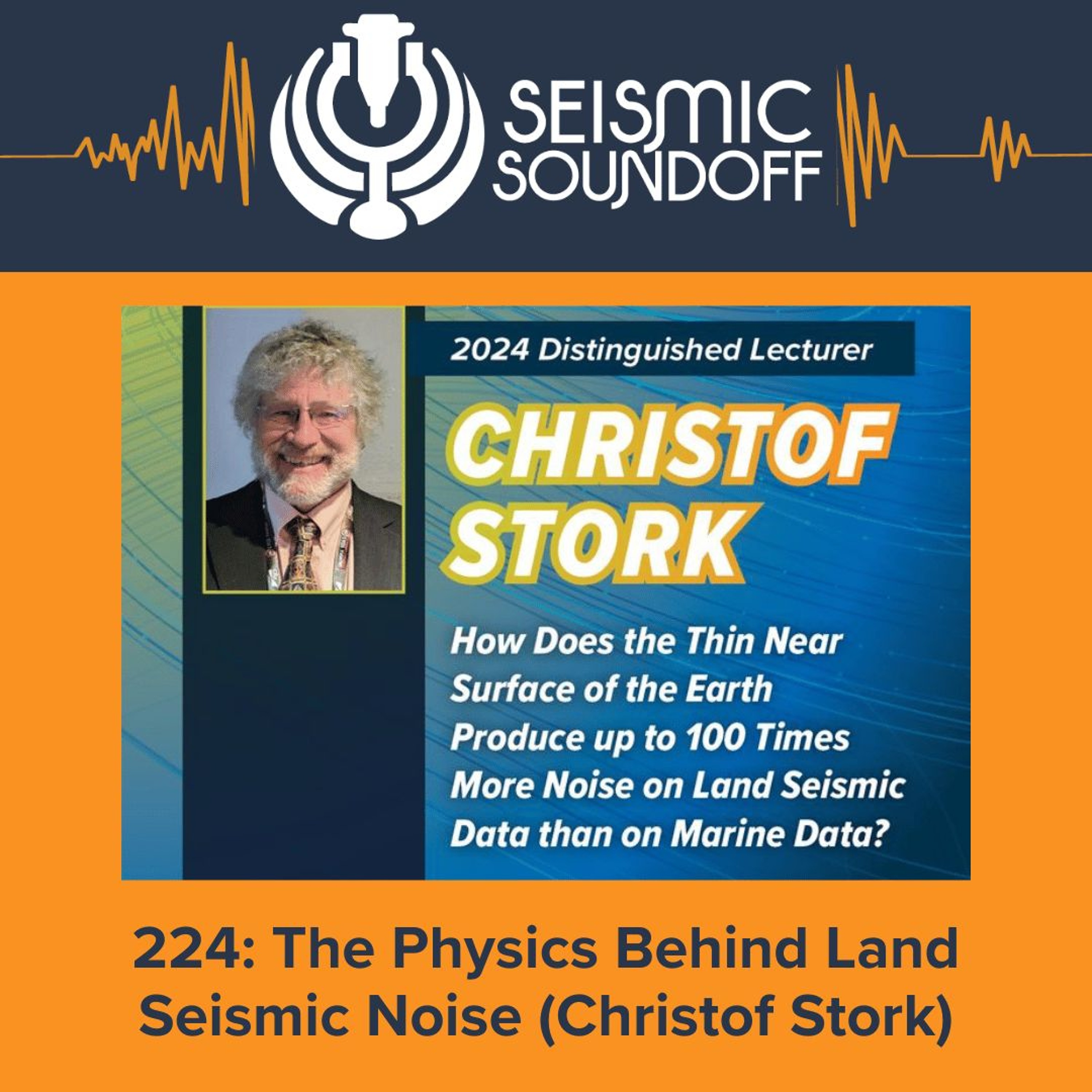 224: The Physics Behind Land Seismic Noise (Christof Stork)