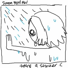 simon petrikov taking a shower