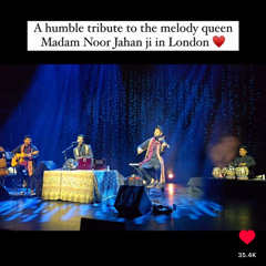 udta dupatta mera mal mal da ~ | Zeeshan Ali tribute to Madam Noor Jahan in London