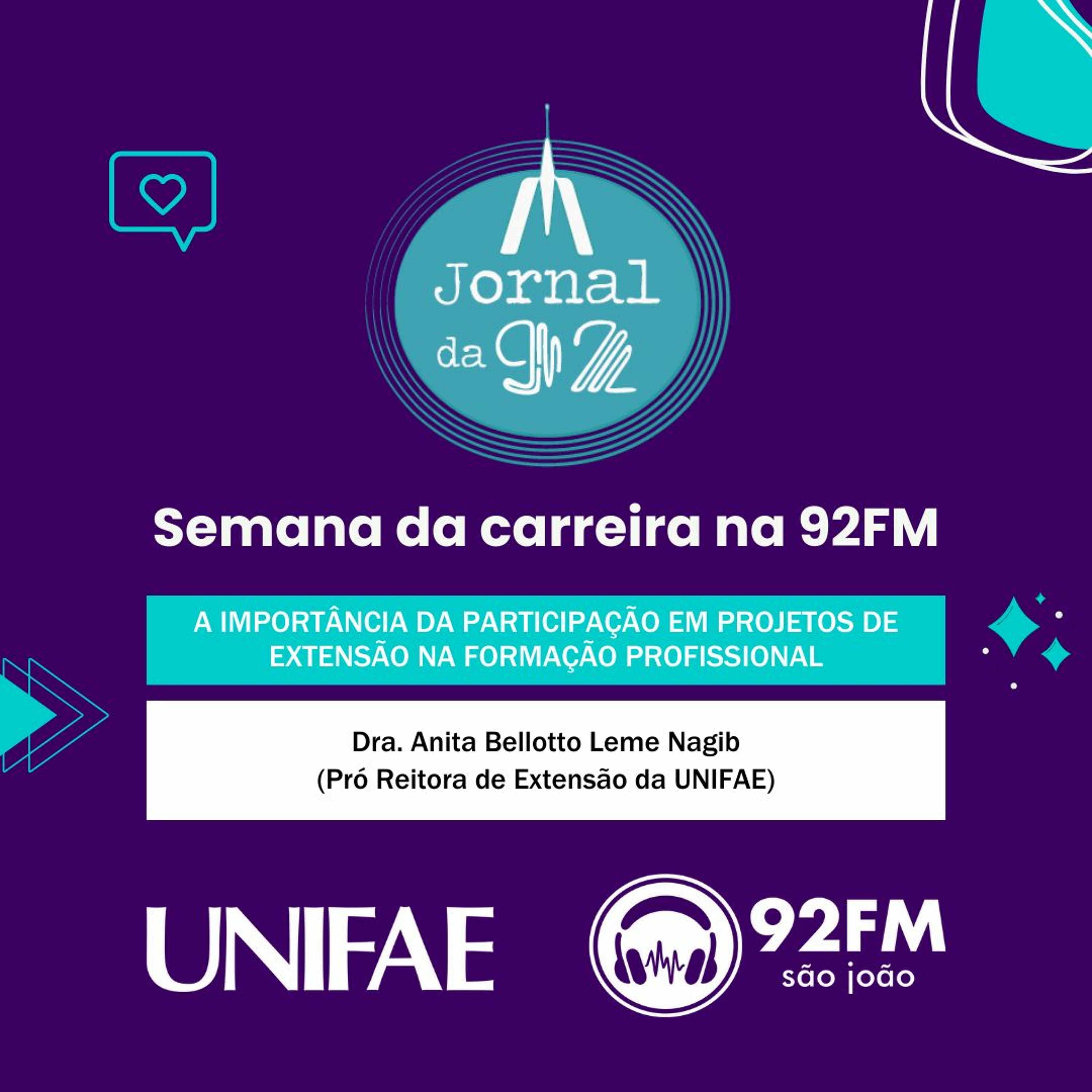 SEMANA DA CARREIRA - A IMPORTÂNCIA DA PARTICIPAÇÃO EM PROJETOS DE EXTENSÃO episode artwork