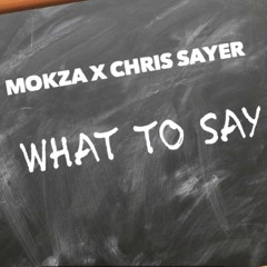 Mokza X Chris Sayer - What To Say