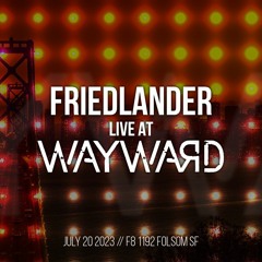 Friedlander live at Wayward 2023.07.20