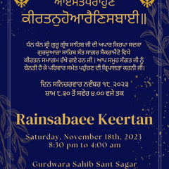 Bibi Mansehaj Kaur (Sac) - November Sacramento Rainsabai 2023