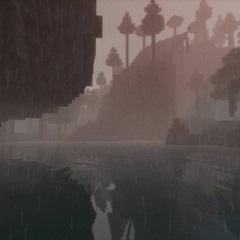mining in a lonely cave in the rain.