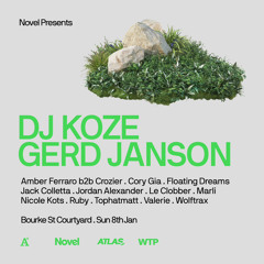 Live - Amber Ferraro B2B CROZIER at Bourke St Courtyard for NOVEL presents DJ Koze & Gerd Jansen
