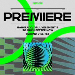 PREMIERE | Manolaco, GruuvElement’s  - So Much Better Now [Sound D’Elite]