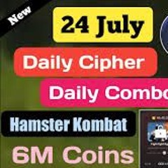 UPDATE HAMSTER KOMBAT DAILY CIPHER CODE JULY 24