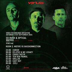 CEEJ Live At Volks Brighton 21.09.24 - Supporting Ed Rush, Optical & Matrix!