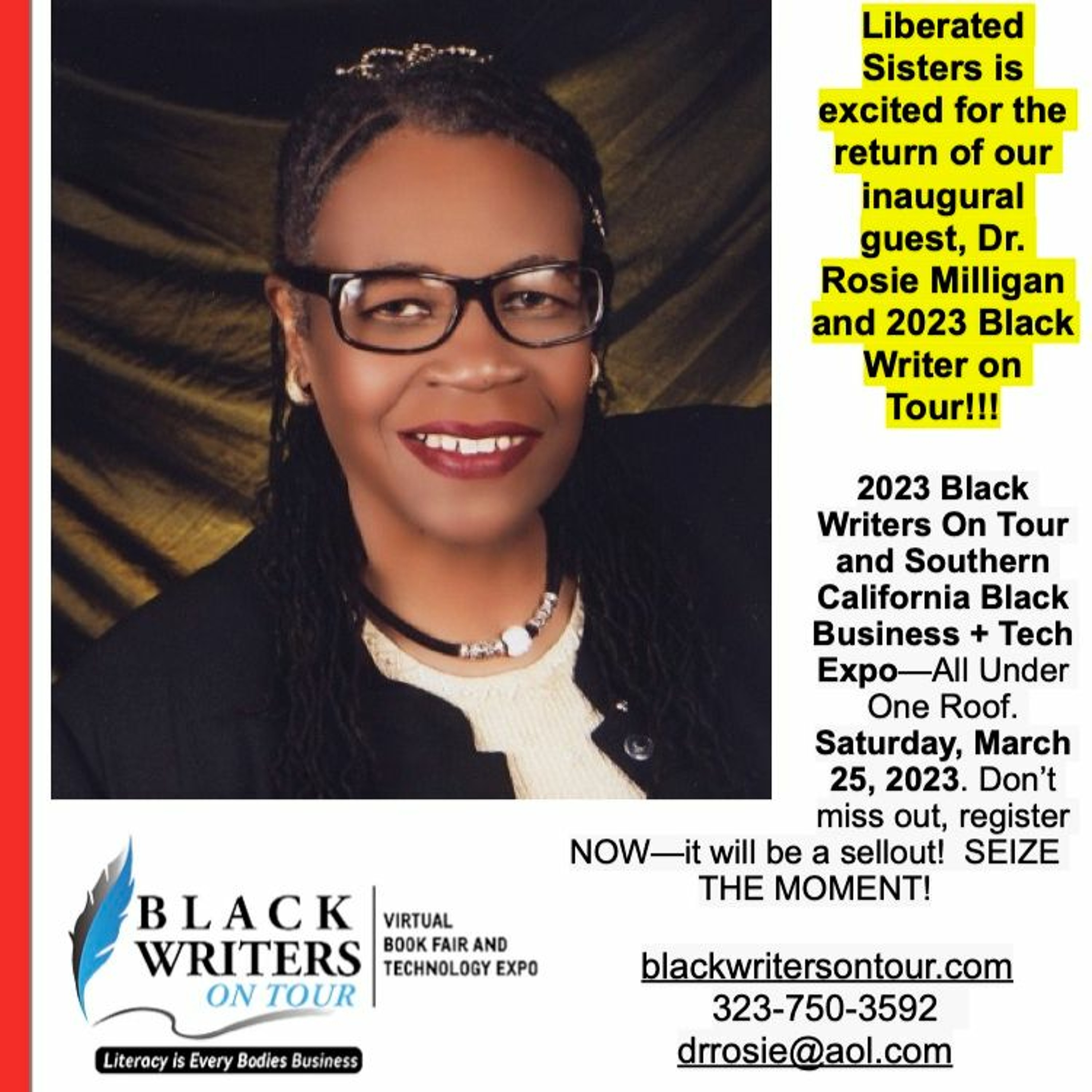 Liberated Sisters...Black Writers On Tour with Dr. Rosie Milligan episode artwork