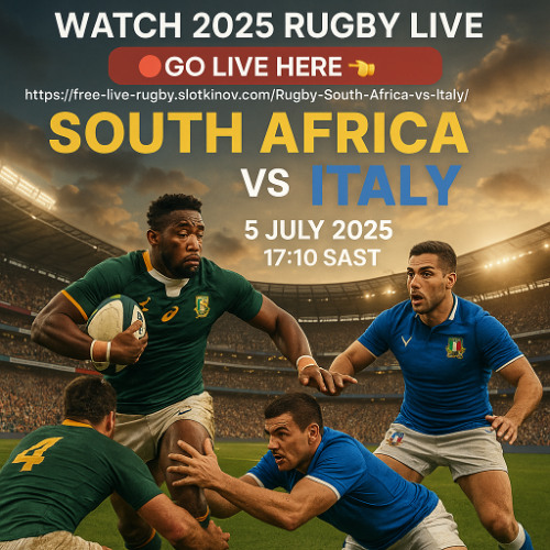 Stream episode 2025 Rugby Test: South Africa vs Italy Lineups ...