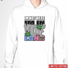 I’m not here I’m in yodieland weed US flag shirt