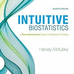PDF Intuitive Biostatistics A Nonmathematical Guide to Statistical Thinking free acces